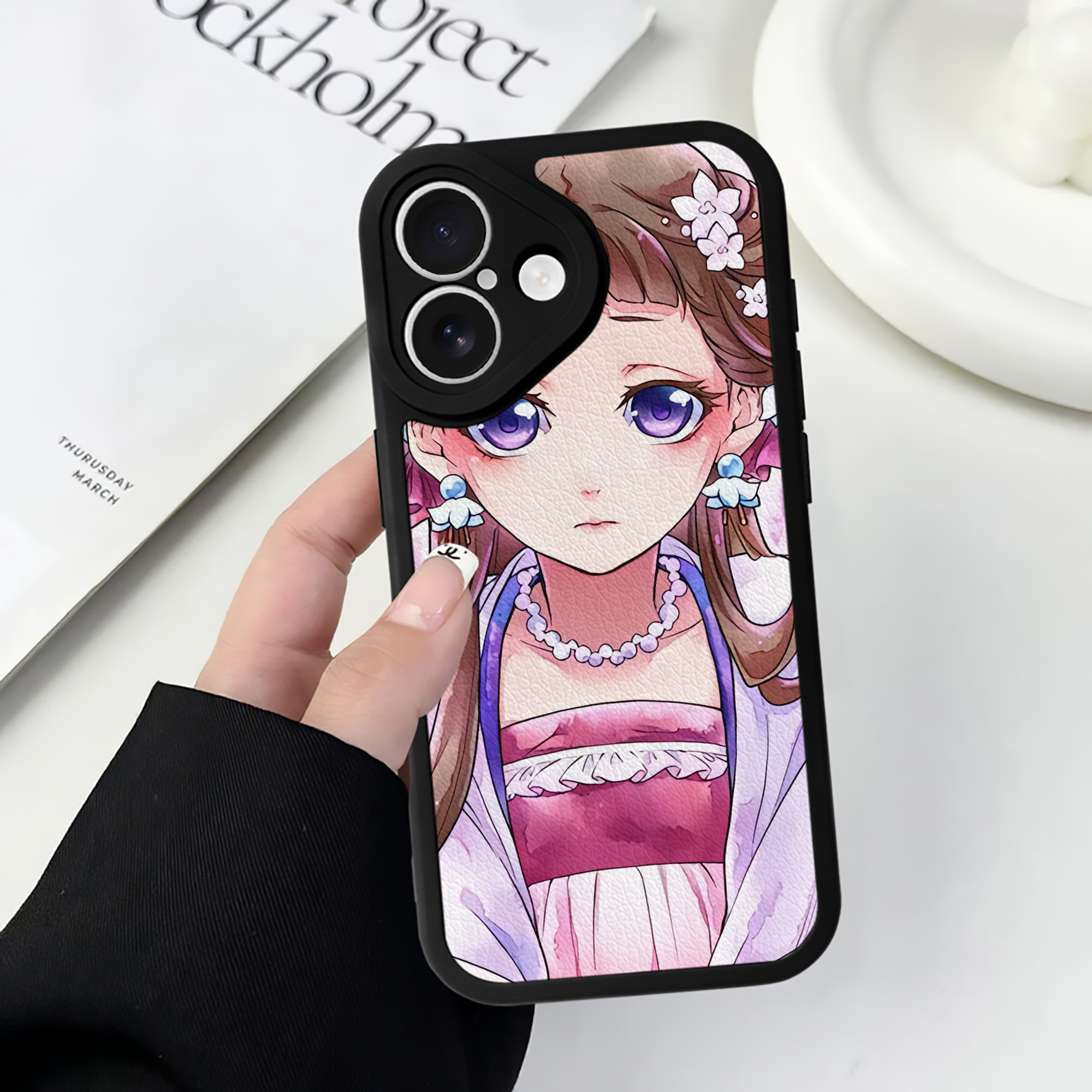 薬屋のひとりごと The Apothecary Diaries 【iPhone 16シリーズ対応】シリコンスマホケース（レザー調） 材質：シリコン